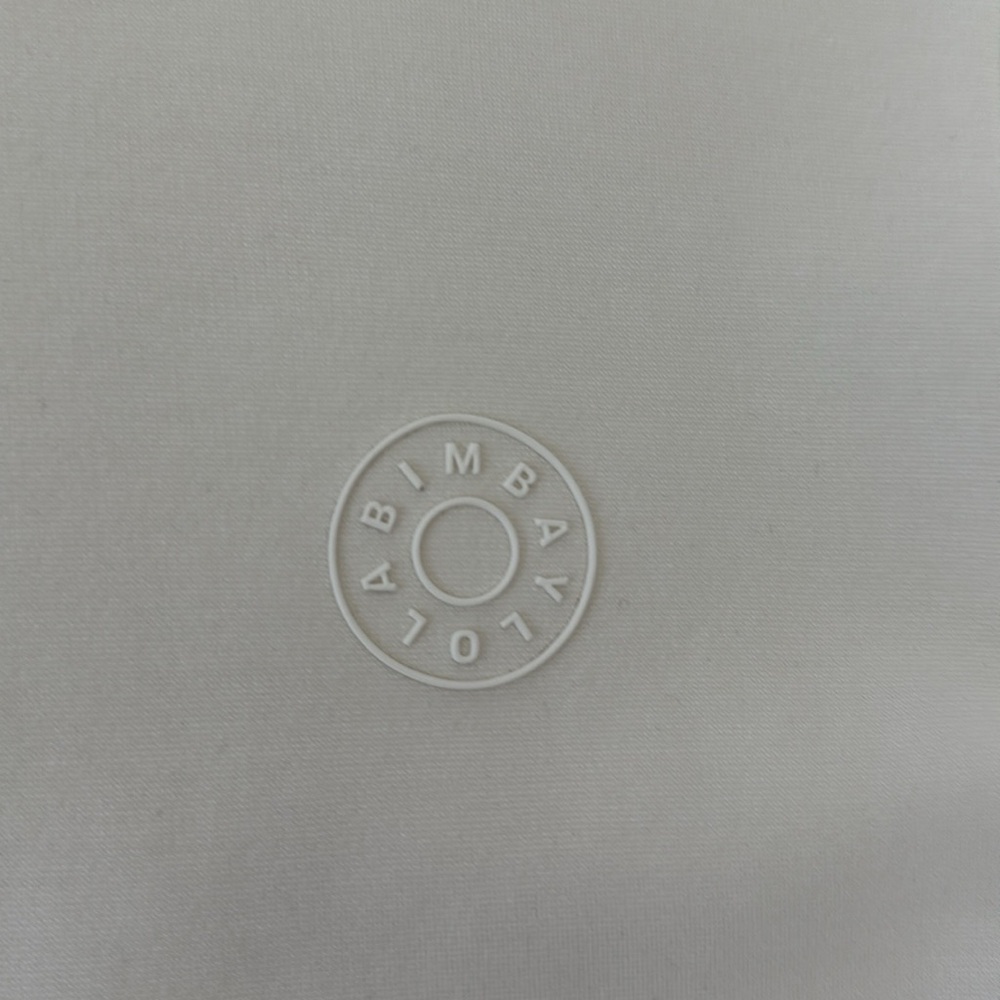 BIMBA Y LOLA Ivory Cream Short Sleeve T-Shirt Silicone Logo - Picture 10 of 10